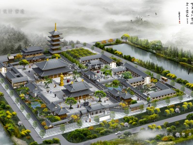 陆河寺庙建筑总体规划方案