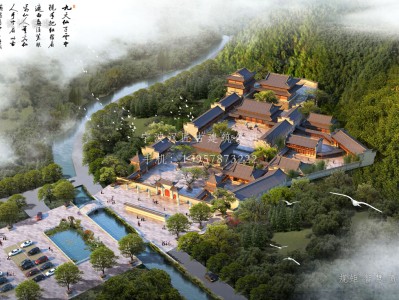 陆河资教寺总体建筑规划方案图