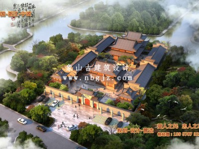 陆河天福寺重建规划效果图